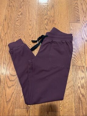 Kids Burgundy Jogger Sweatpants with Drawstring